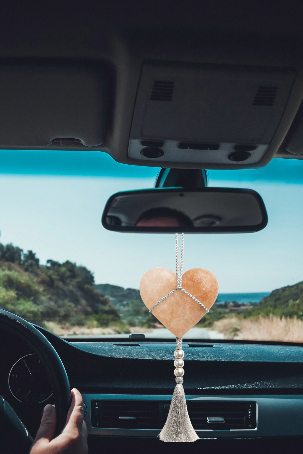 Love Stone – Himalayan Salt Car Charm