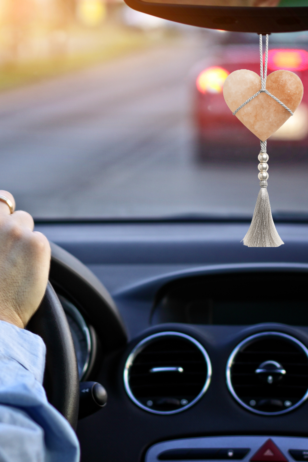 Love Stone – Himalayan Salt Car Charm